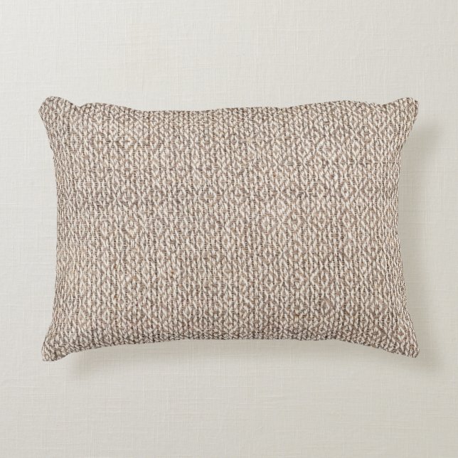 Woven Fabric Rustic Pattern  Accent Pillow (Front)