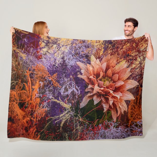 Woven flower jacquard blanket (In Situ)