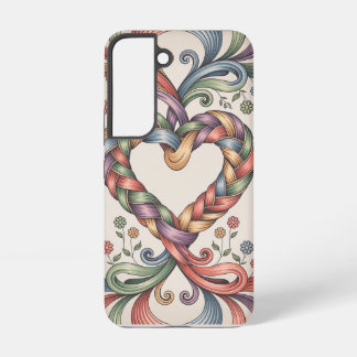 Woven Heart - Folk Art Ribbons Samsung Galaxy Case