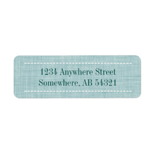 Woven Linen Fabric Texture in Aqua Teal