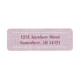 Woven Linen Fabric Texture in Maroon Red