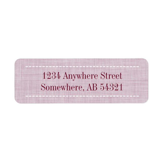 Woven Linen Fabric Texture in Maroon Red (Front)