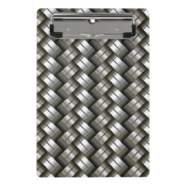 Woven metal pattern mini clipboard (Front)