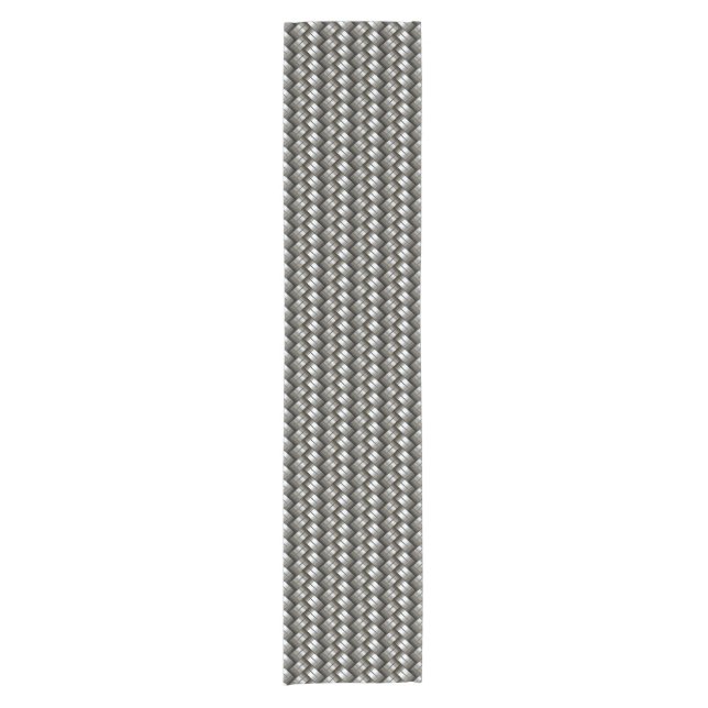 Woven metal pattern short table runner (Front)