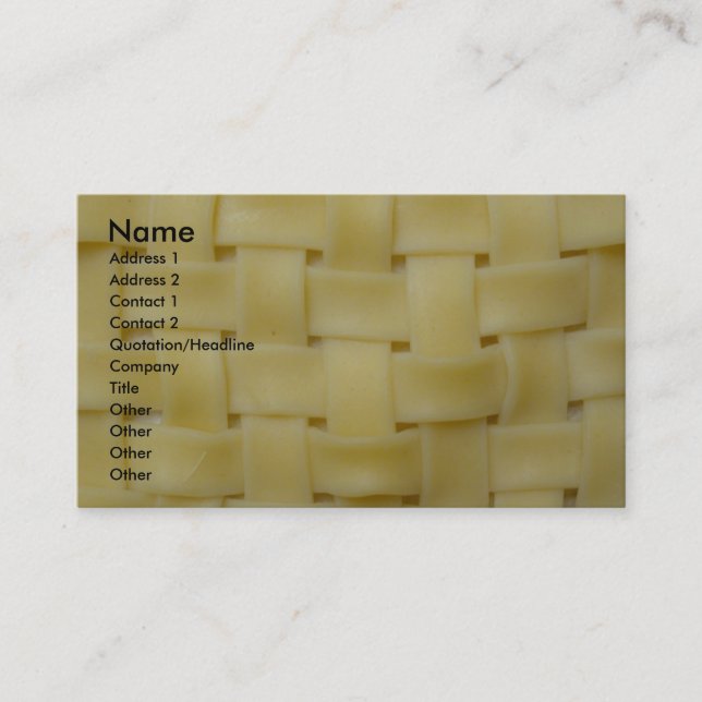 Woven Noodles Business Card (Front)