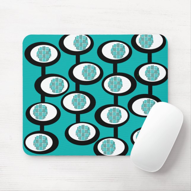 Woven Ovals Mouse Pad (With Mouse)