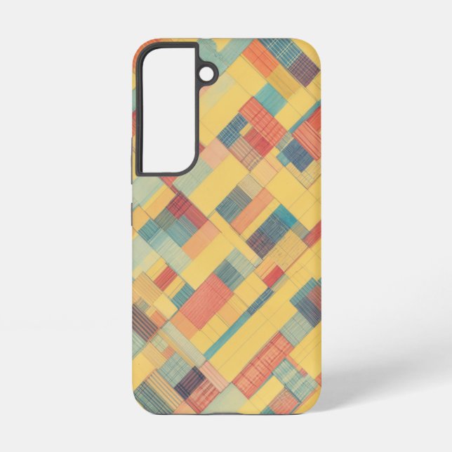 Woven Pattern Colourful Geometric Phone Case (Back)