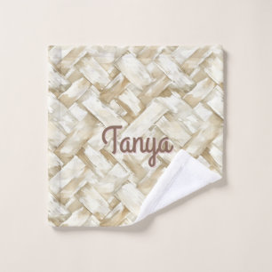 Woven Pattern   Make up Wash Cloth
