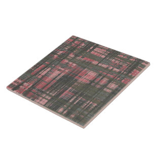 Woven Pink and Grey Tile