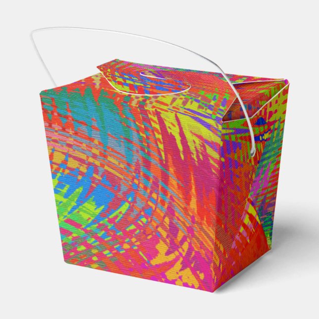 Woven Rainbow Favor Box (Back Side)