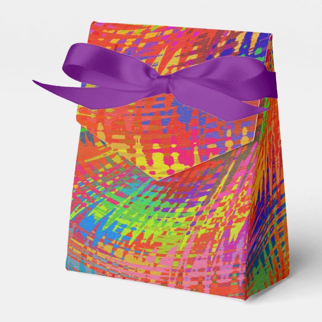 Woven Rainbow Favor Box (Front Side)