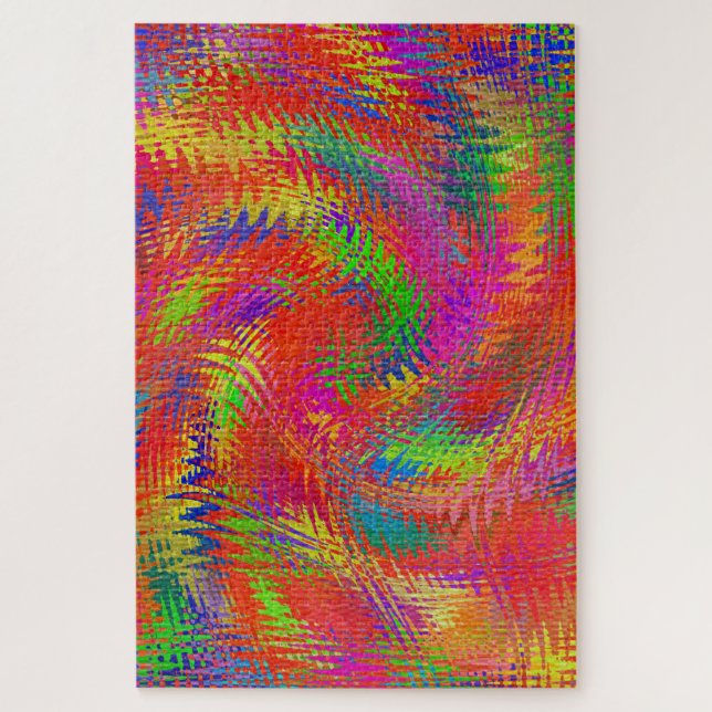 Woven Rainbow Jigsaw Puzzle (Vertical)
