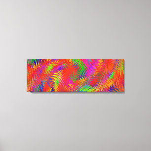 Woven Rainbow Triptych Canvas Print