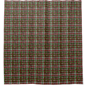 Woven Rough Seasonal Burlap Red Green White