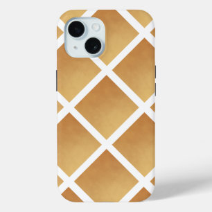 Woven Shades of Brown  iPhone 15 Case