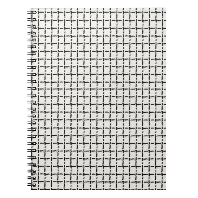 Woven Simple Check pattern Notebook (Front)