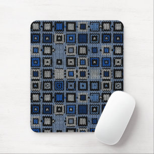 woven squares mouse pad