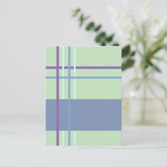 Woven Stripes  Postcard (Standing Front)