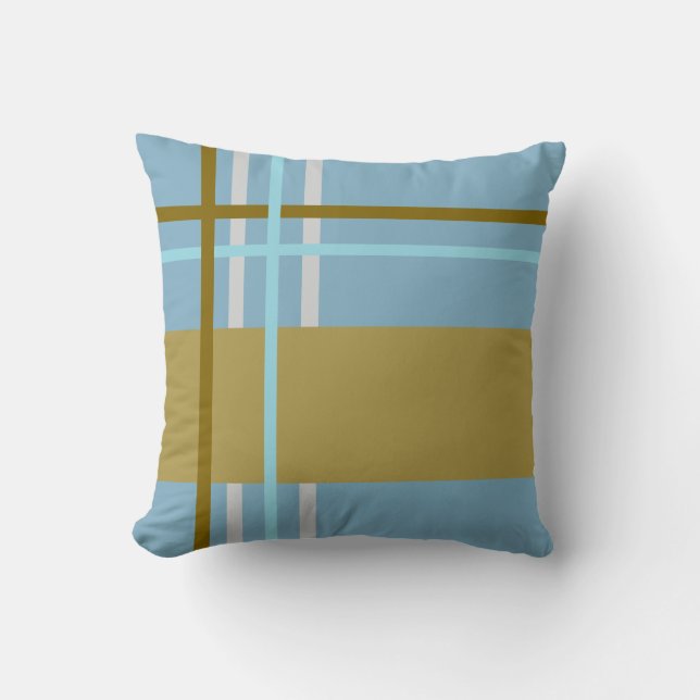Woven Stripes Throw Pillow (Front)