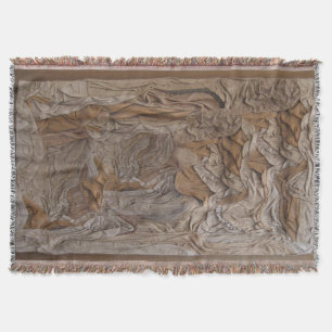 Woven throw blanket in a leather texture!