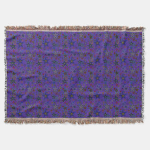 Woven Throw Blanket Purple, Stars