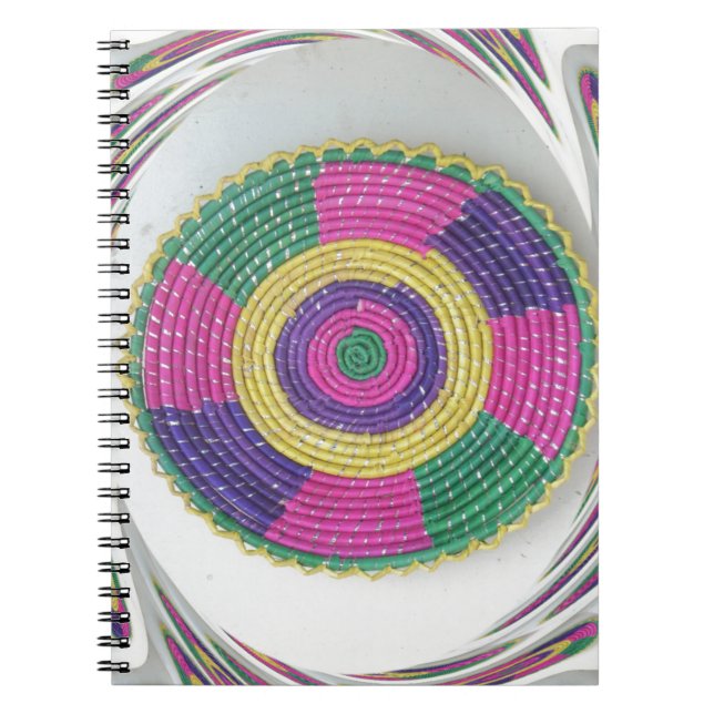 Woven Whirl Art Print Notebook (Front)