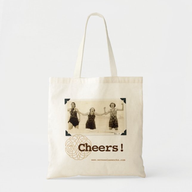 Woven Wineworks Cheers! Tote Bag (Front)