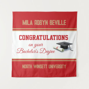 Wow! Bachelor's Degree! Graduation Tapestry