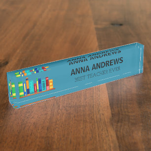 Wow! Best TEACHER custom desk name plate