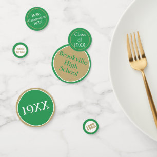 Wow! Class reunion custom table decor Confetti