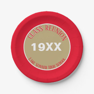 Wow! Class reunion party plate