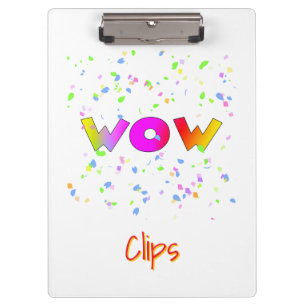 WOW Clips White Clipboard