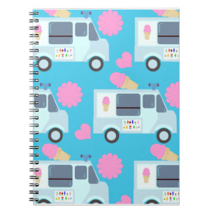 Wow Cute Ice Cream Trucks Notebook