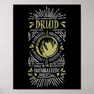 Wow Druid Role Playing Gamer 1  Poster