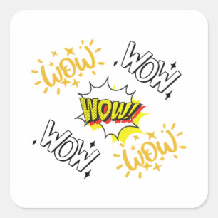 Wow Free day t-shirt Essential Square Sticker