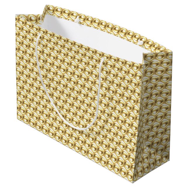 Wow Gold Large Gift Bag (Back Angled)