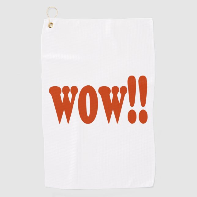 wow golf towel (Front)