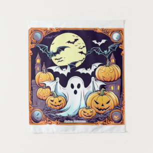 Wow Halloween Thrill Tapestry