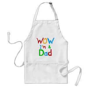 WOW I'm a Dad T-shirts and GIfts Standard Apron