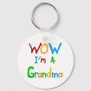 WOW I'm a Grandma T-shirts and Gifts Keychain