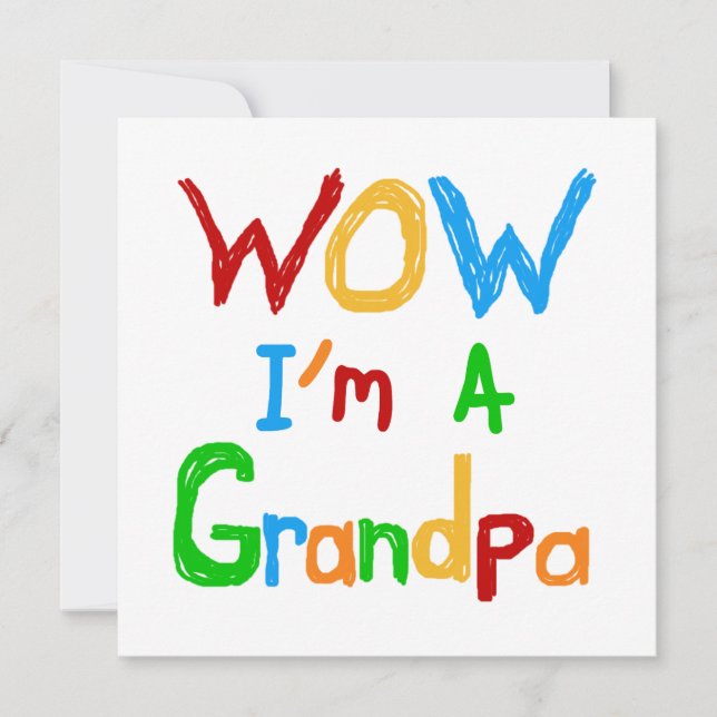 WOW I'm a Grandpa T-shirts and Gifts (Front)