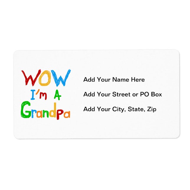 WOW I'm a Grandpa T-shirts and Gifts (Front)