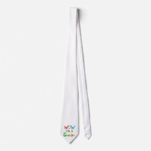 WOW I'm a Grandpa T-shirts and Gifts Tie