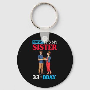 Wow It’s My Sister 33rd Birthday Celebration With  Keychain