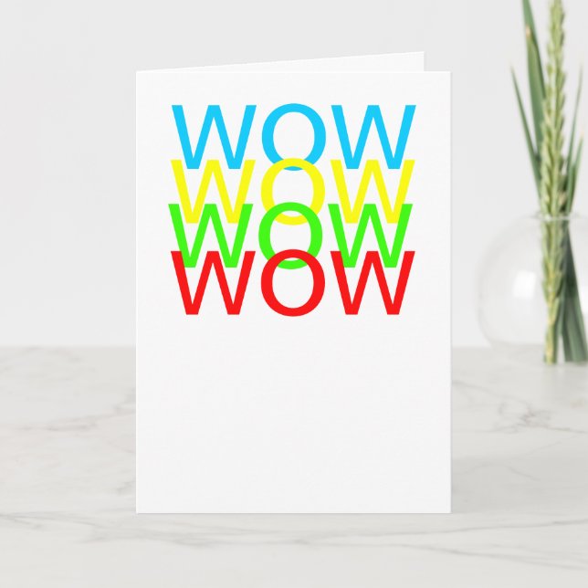 wow!!! Its not your birthday!!! Card (Front)