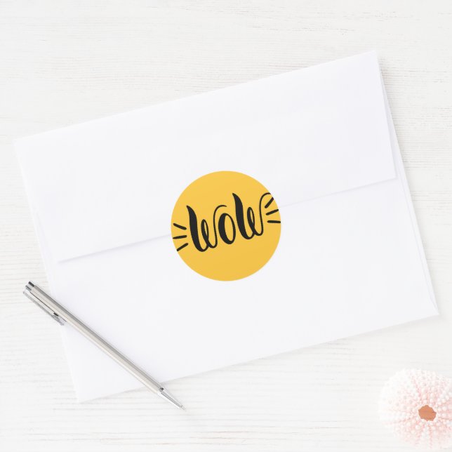 WOW JOURNALING PLANNERS  CLASSIC ROUND STICKER (Envelope)