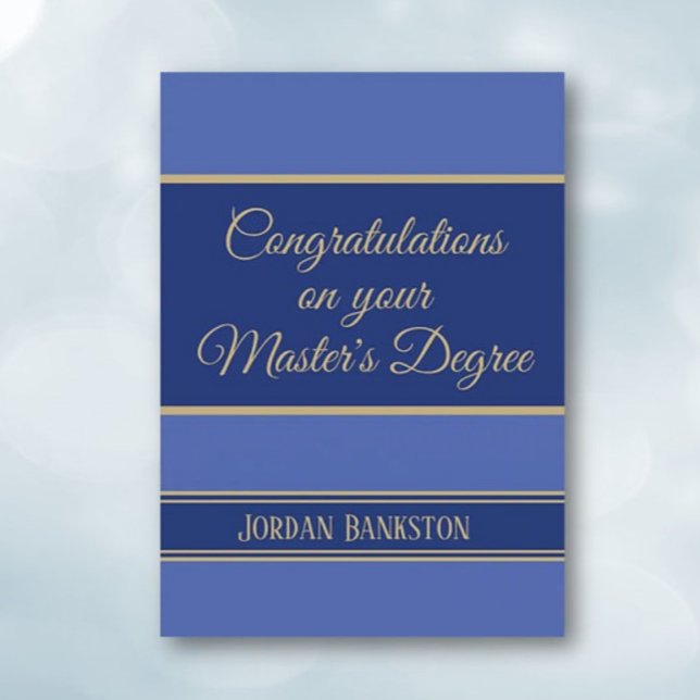 Wow! Master's degree Graduation card (Creator Uploaded)