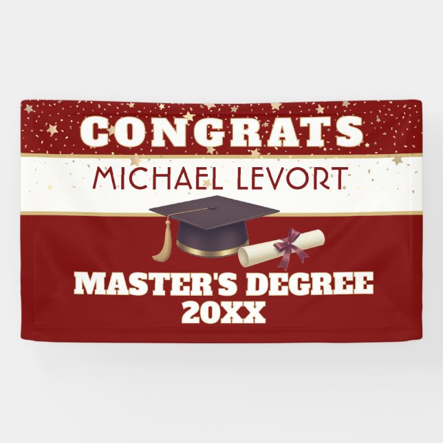 Wow! Masters Graduation  Banner (Horizontal)