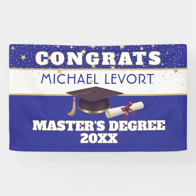 Wow! Masters Graduation  Banner (Horizontal)