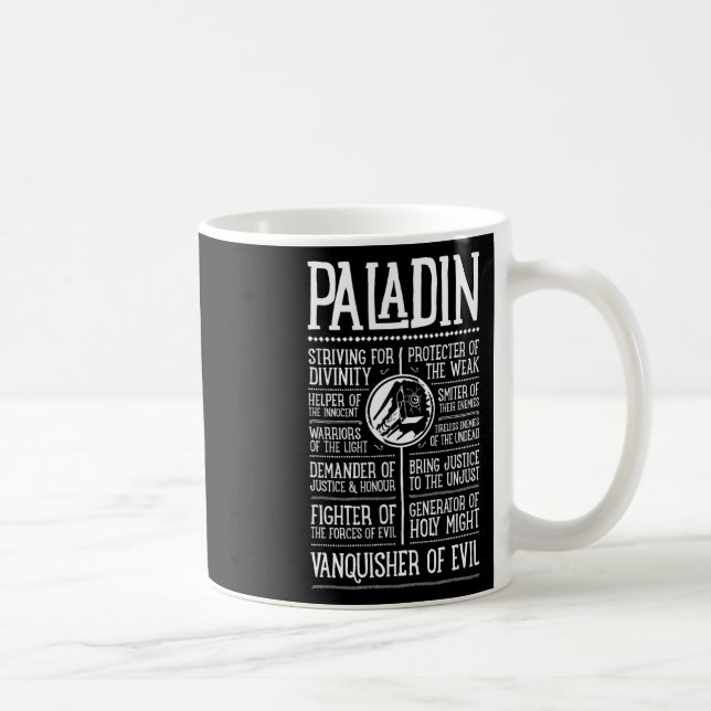 Wow Paladin Role Playing Gamer 1  Coffee Mug (Right)